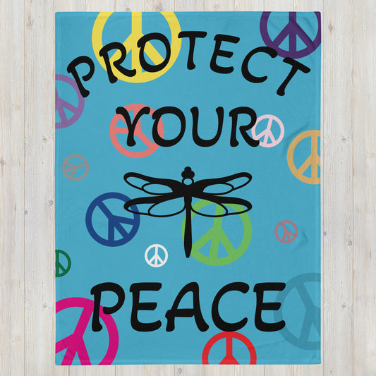 Protect Your Peace Throw Blanket